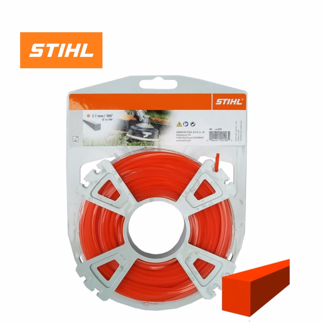 STIHL црвен квадратен конец за тример 2.7 mm